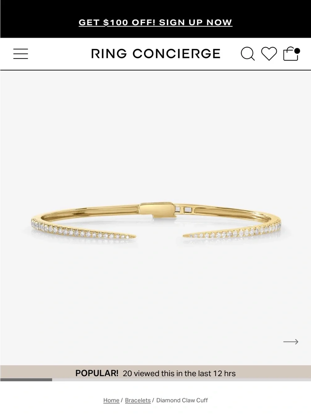 ISO Ring Concierge Bangle - Picture 2 of 2